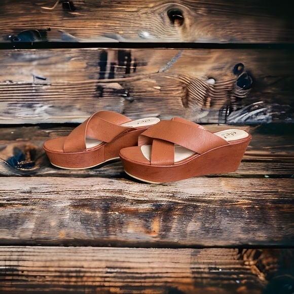 🍄etc. Madison Wedge Sandals - Picture 1 of 5